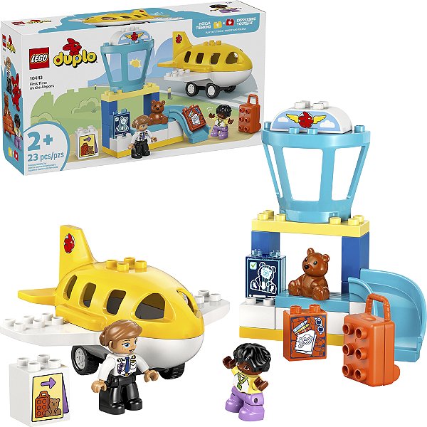 Lego Duplo Primeira Ida ao Aeroporto 10443 com 58 Peças