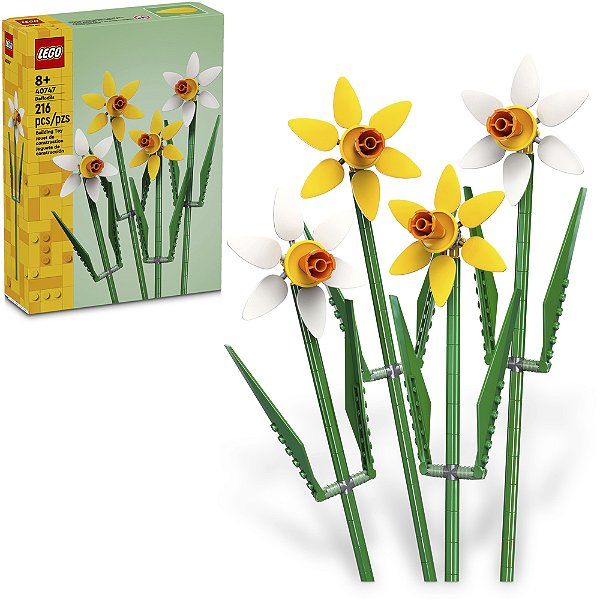 Lego Botanicals Narcisos 40747 com 740 Peças