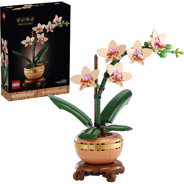 Lego Botanicals Mini Orquidea 10343 com 274 Peças