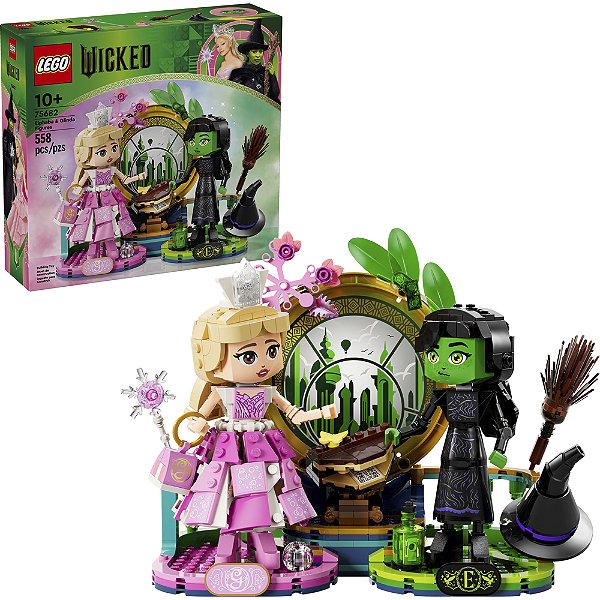 Lego Wicked Figuras Elphaba e Glinda 75682 com 558 Peças