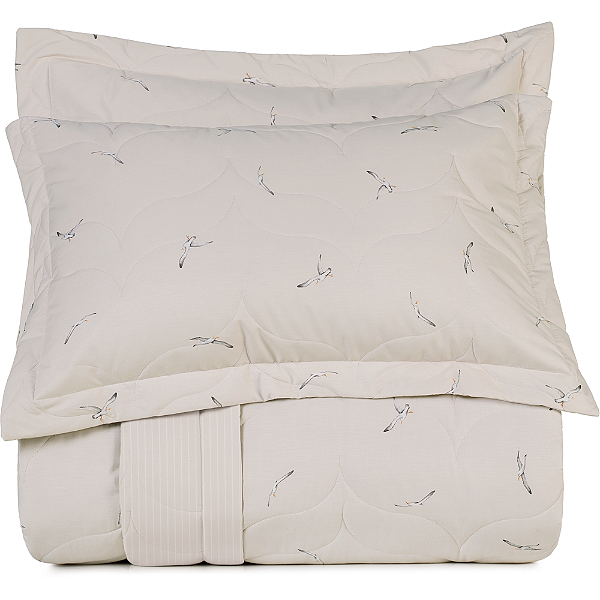 Jogo de Colcha Altenburg Volare 200 Fios 3 Peças Queen Bege