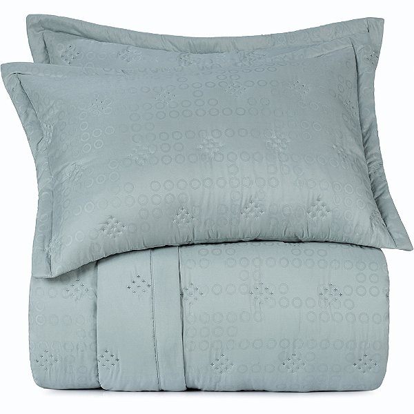 Jogo de Colcha Altenburg Loop Ta Uw 3 Peças Casal Verde