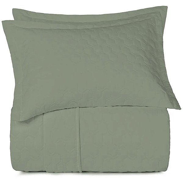 Jogo de Colcha Altenburg Bond Ta Uw 3 Peças Queen Verde