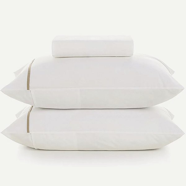 Jogo de Cama Karsten Noah 160 Fios 3 Peças King Branco