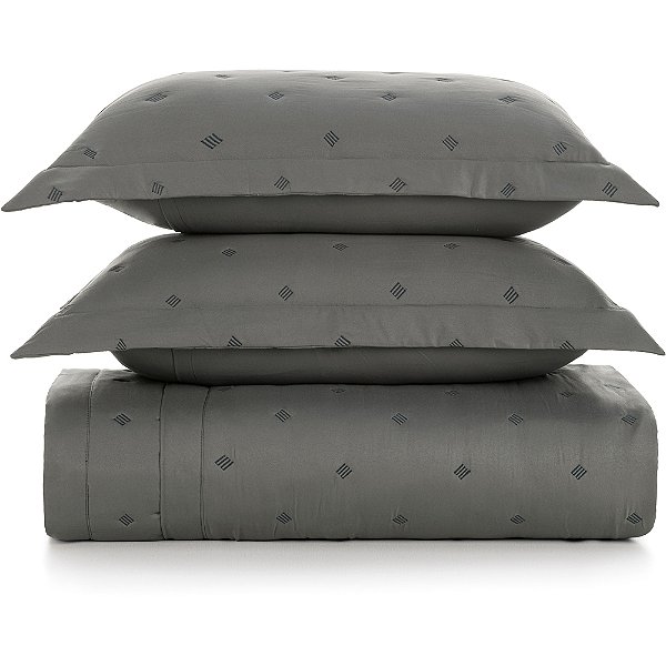 Jogo de Colcha Karsten Juno 200 Fios 3 Peças Casal Cinza