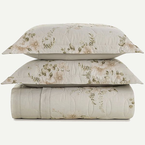 Jogo de Colcha Karsten Nice 160 Fios 3 Peças King Off White
