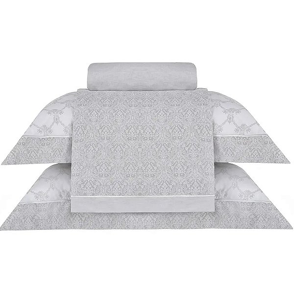 Jogo de Cama Buddemeyer Valence 200 Fios Casal Cinza
