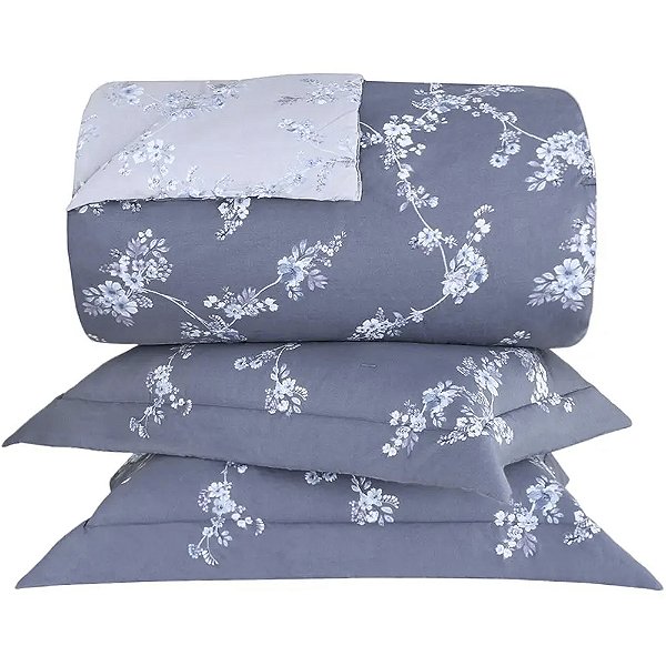 Jogo de Colcha Buddemeyer Louise 200 Fios Queen Branco