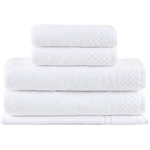 Jogo de Banho Buddmeyer Geo Felpuda Branco