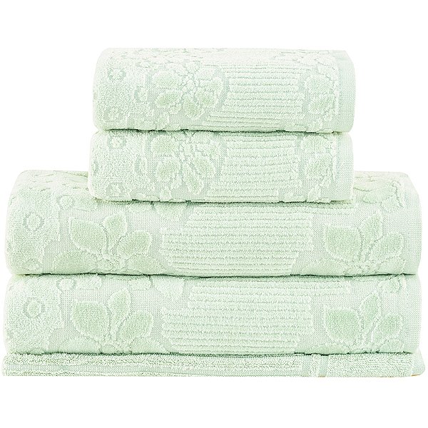 Jogo de Banho Buddemeyer Lollipop Veludo Verde