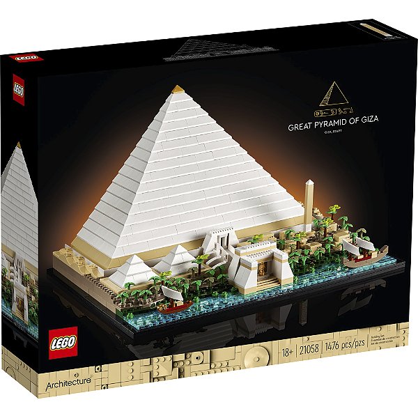 Lego Architecture Grande Piramide de Gizé 21058 com 1476pcs