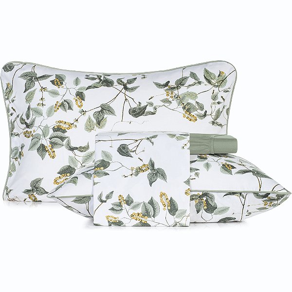 Jogo de Cama Altenburg Serra Clara Malha 4 Peças Casal Verde