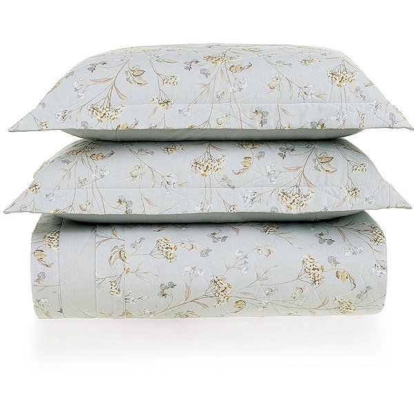 Jogo de Colcha Karsten Giana 160 Fios 3 Peças Queen Branco