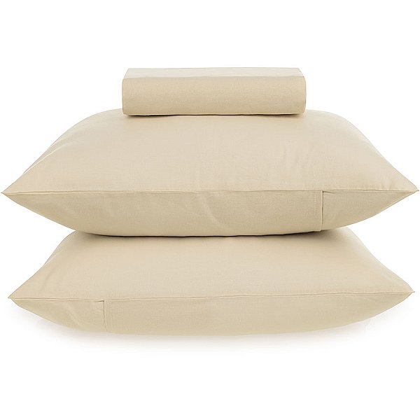 Jogo de Cama Karsten Matiza 160 Fios 3 Peças King Bege