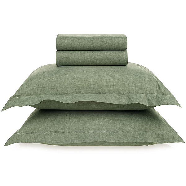 Jogo de Cama Karsten Tesso Confec 4 Peças Queen Verde