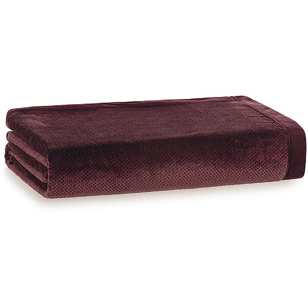 Manta Karsten Prades Fleece Queen Bordô