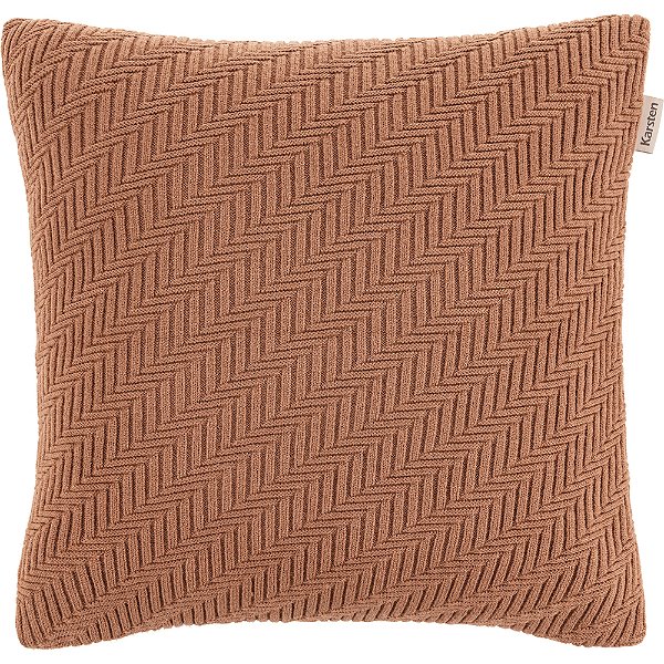 Almofada Karsten Salina Tricot Marrom