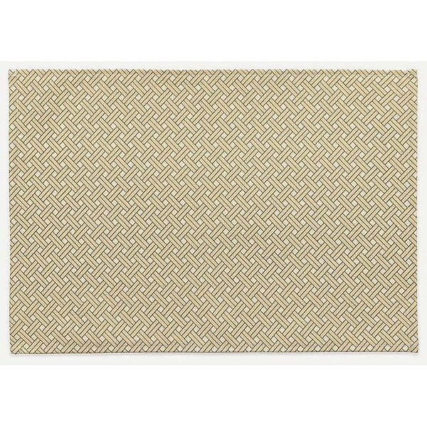 Jogo Americano Karsten Entrelaçado Acquablock 4 Peças Bege