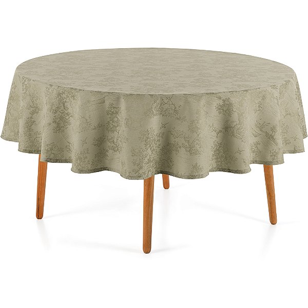 Toalha de Mesa Karsten Grazia Jacquard 178cm Verde