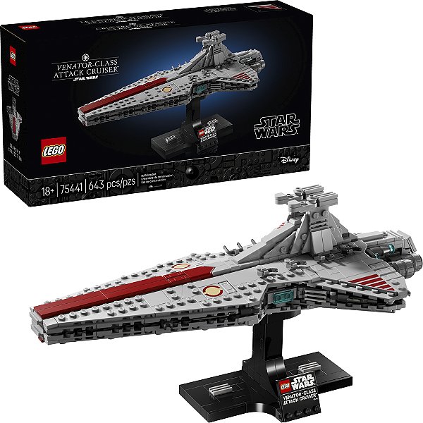 Lego Star Wars Cruzador Classe Venator 75441 com 643pcs