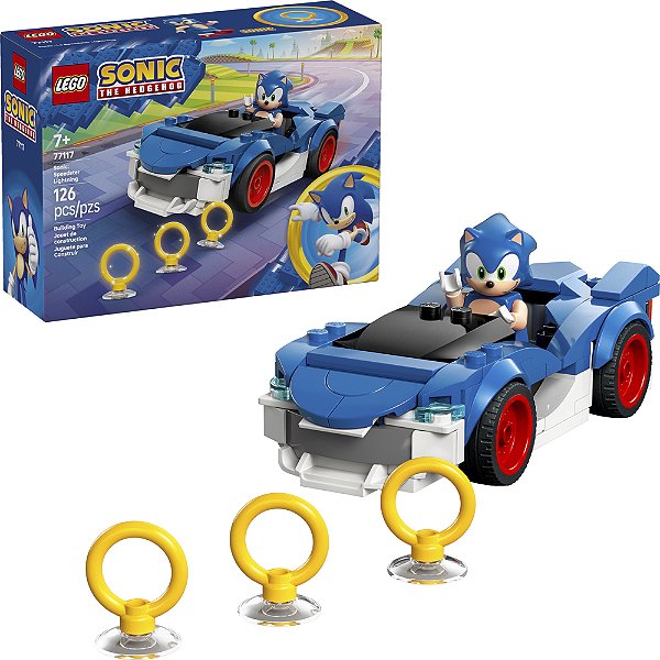 Lego Sonic Speedster Lightning 77117 com 126pcs