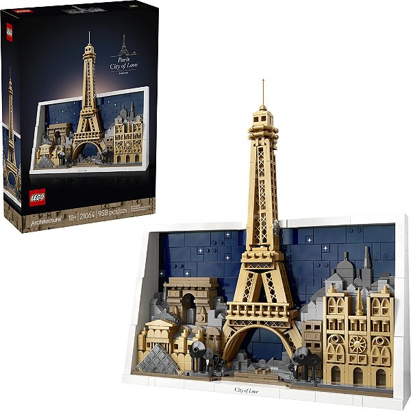 Lego Architecture Paris Cidade Do Amor 21064 com 958pcs