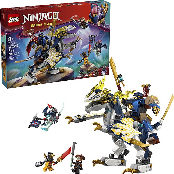 Lego Ninjago Meca Condutor Dragão do Rogue 71843 com 584pcs