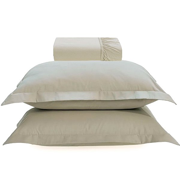 Jogo de Cama Karsten Tom 200 Fios 3 Peças King Verde Sálvia