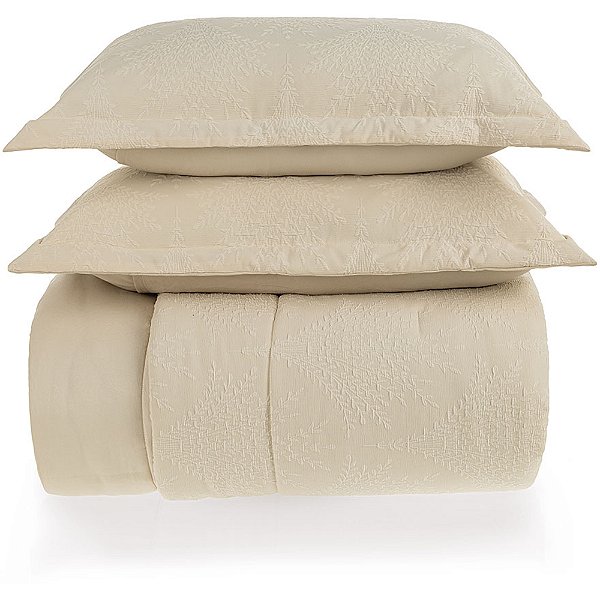 Jogo de Colcha Karsten Vittoria Texture Super King Bege