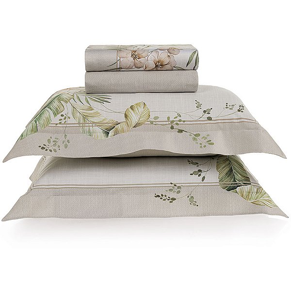 Jogo de Cama Karsten Ventura 300 Fios King Bege