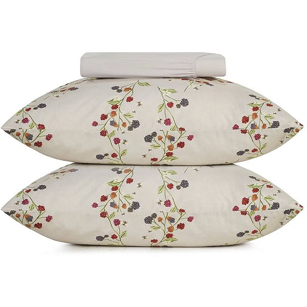 Jogo de Cama Altenburg Amora Ta 3 Peças Queen Bege