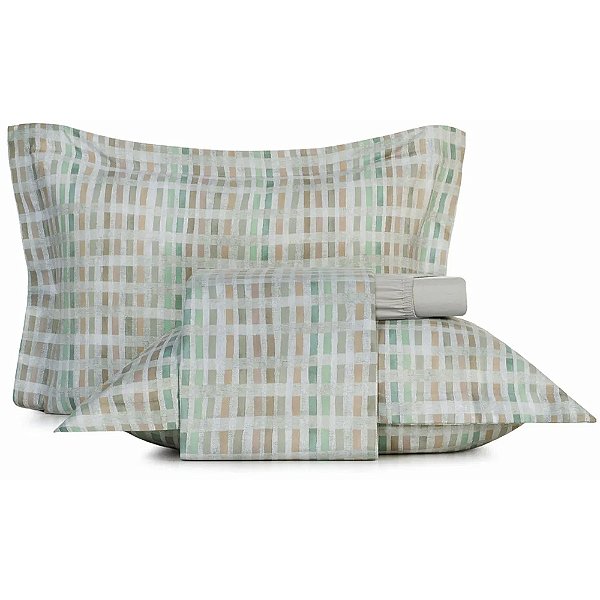 Jogo de Cama Altenburg Ecoa Ta 4 Peças Queen Verde