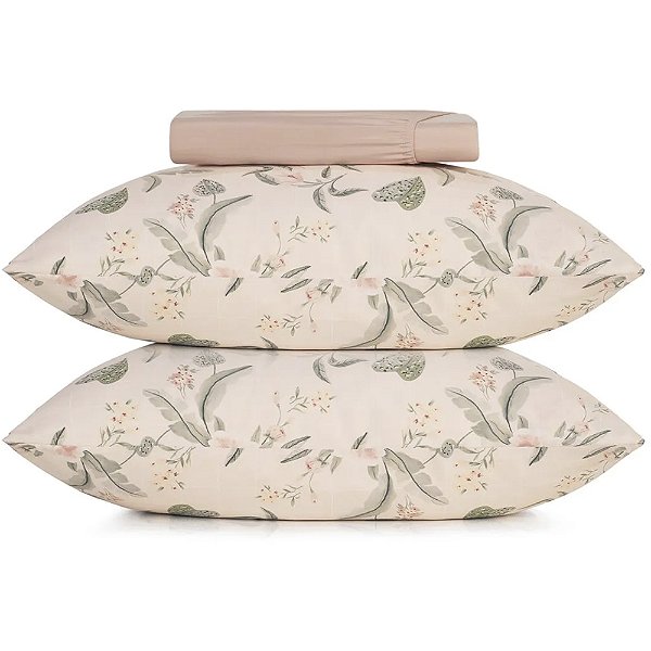 Jogo de Cama Altenburg Meadow Ta 3 Peças King Rosa