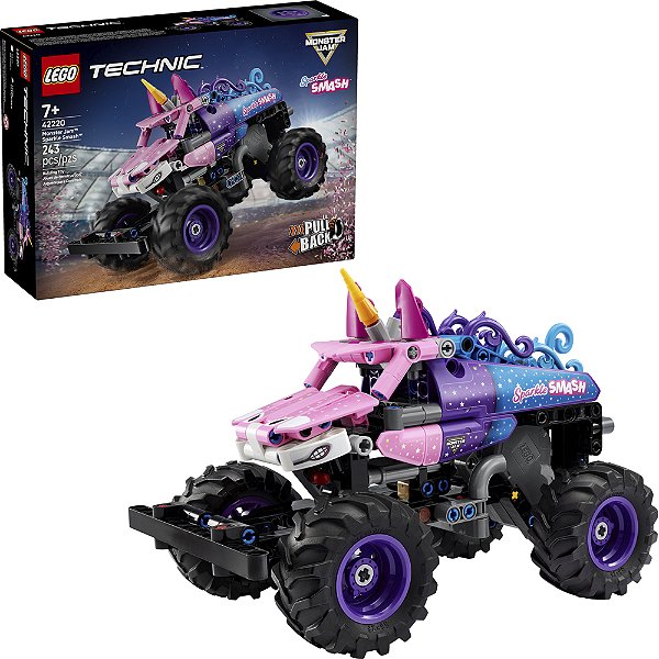 Lego Technic Monster Jam Sparkle Smash 42220 com 243pcs