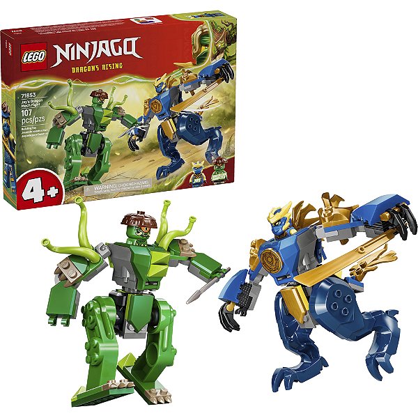 Lego Ninjago Luta de Robo Dragão do Jay 71853 com 107pcs