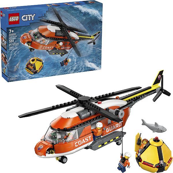 Lego City Helicoptero da Guarda Costeira 60503 com 551pcs