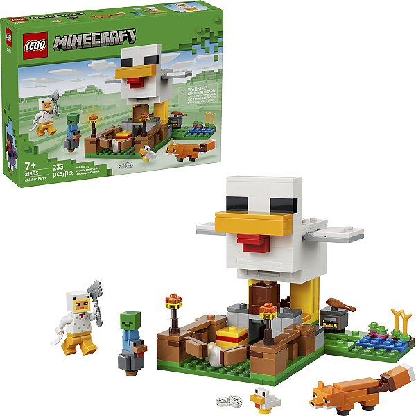 Lego Minecraft Fazenda de Galinhas 21585 com 233pcs