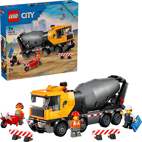 Lego City Caminhão Betoneira 60478 com 371pcs