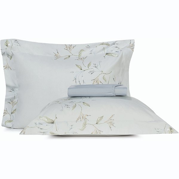 Jogo de Cama Altenburg Agape 200 Fios 3 Peças King Azul