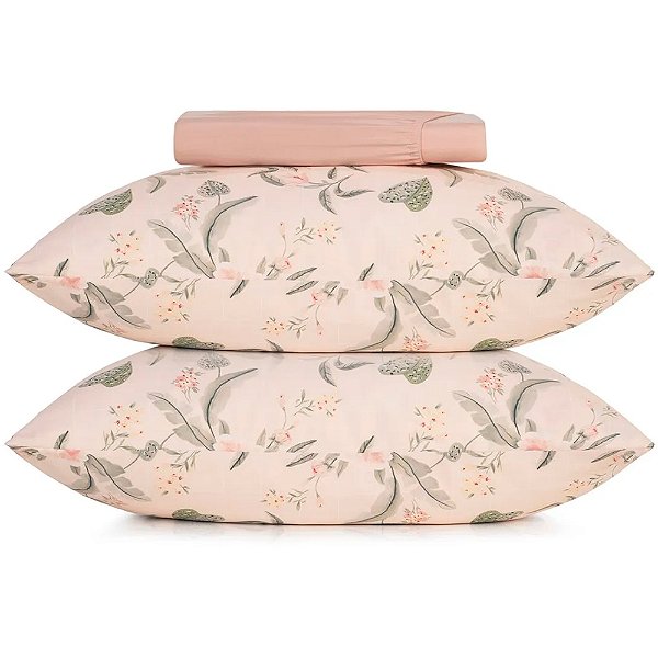 Jogo de Cama Altenburg Meadow Ta 3 Peças Queen Rosa