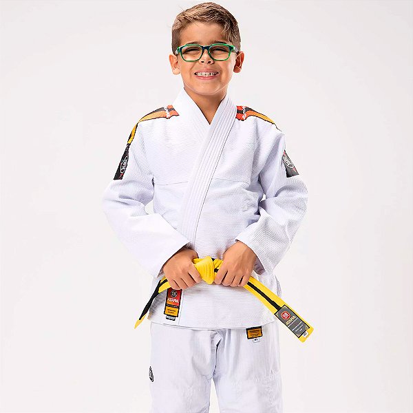 Kimono Jiu Jitsu Atama Ultra Light Sunset Branco Infantil