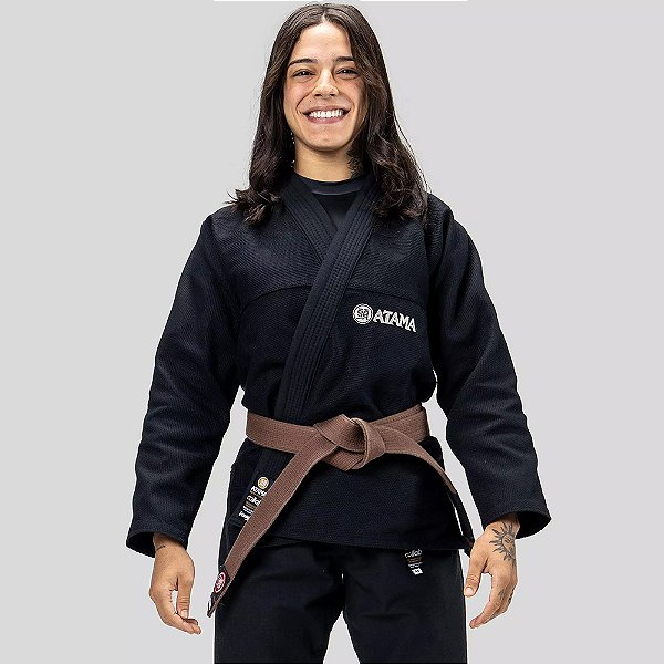 Kimono Jiu Jitsu Atama Collab 2 Preto Feminino