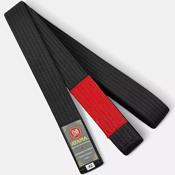 Faixa Jiu Jitsu Atama Standard Preto Adulto