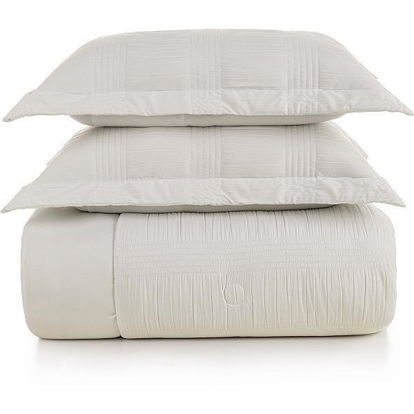 Jogo de Colcha Karsten Sabina Jacquard 3 Peças King Branco