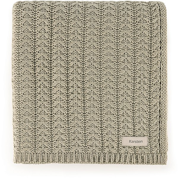Manta Decorativa Karsten Diana Tricot Verde