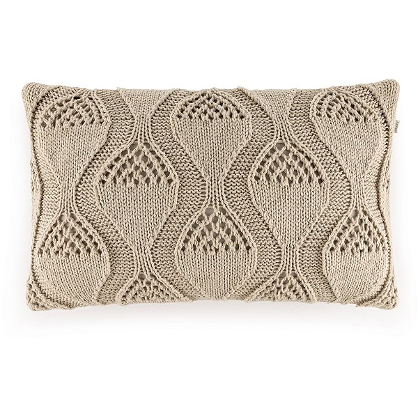 Almofada Karsten Giorgio Tricot Bege