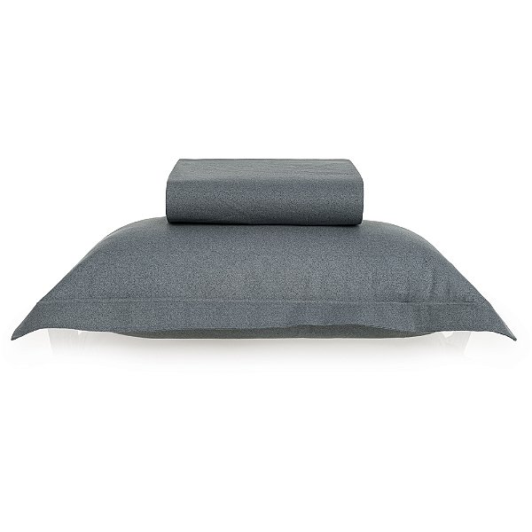Jogo de Cama Karsten Berlin Soft 3 Peças Solteiro Marinho