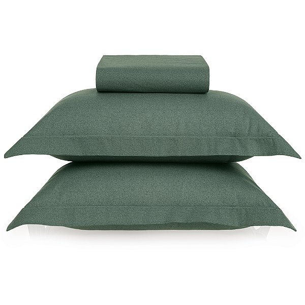 Jogo de Cama Karsten Berlin Soft 3 Peças Casal Verde