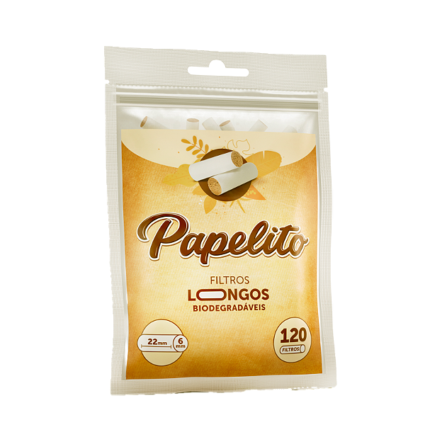 Filtro Papelito Biodegradável Longo 6mm