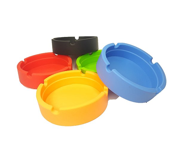 Cinzeiro de Silicone G (Cores Variadas)